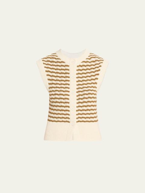 A.L.C. Margo Sleeveless Striped Knit Top