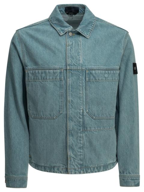 Stone Island Stone Island Light Bull Denim Jacket Light Blue