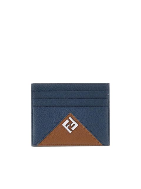 FENDI Fendi 'Fendi Lui' Grained Leather Cardholder Multicolor