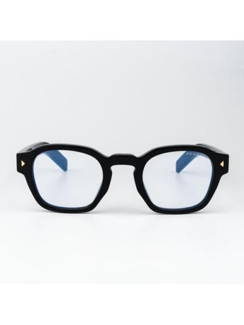 Prada Prada Men Eyeglasses Black Square PRA16S 16K60K NEW AUTHENTIC
