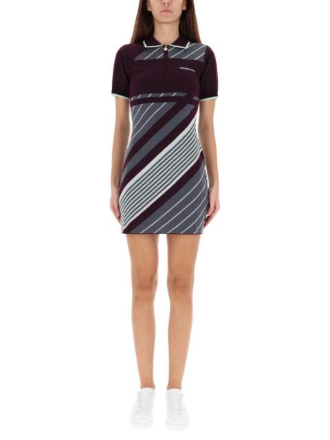 CASABLANCA Casablanca Women "Diagonal" Tennis Polo Dress