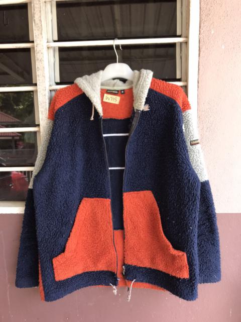 Other Designers Vintage - Vintage Thrashed Gorpcore Napapijri Colorblock Hoodie Jacket