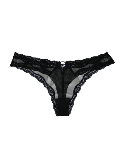 Fleur du Mal Sheer Tulle Thong
