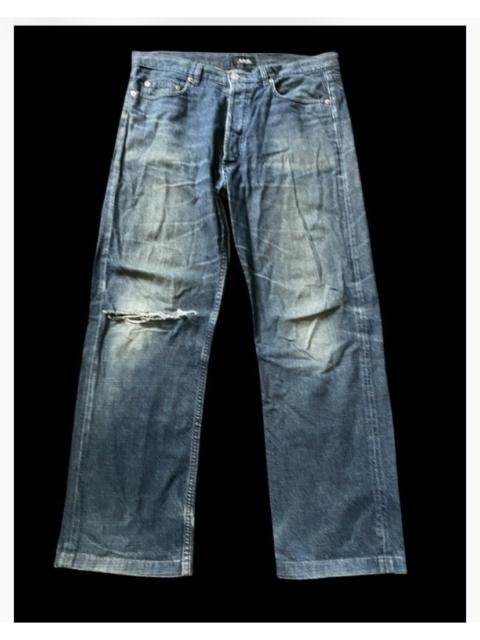 A.P.C. Vtg A.P.C. Denim Jeans - Straight Leg - Distressed Fade