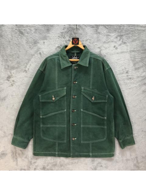 Other Designers Workers - NEO BLOOD KING SIZE GREEN CHORE JACKET #6178-52
