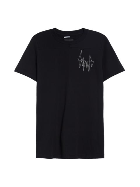 Moncler Moncler x Rick Owens Logo Embroidered T-Shirt in Black at Nordstrom