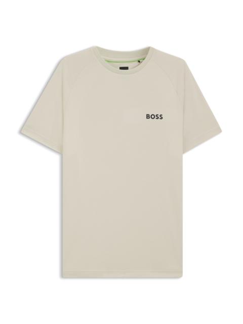 BOSS QUICK-DRY SLIM-FIT T-SHIRT WITH FOUR-WAY STRETCH