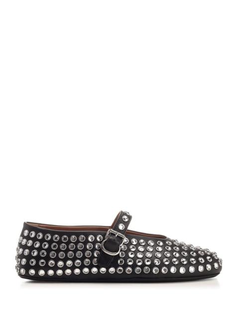 Alaïa Alaïa Women Rhinestone Mesh Ballerina