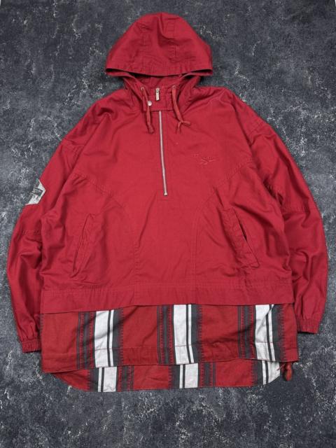 Reebok Vintage 90s Art Aztec Reebok Anorak Zip Jacket Parka Coat