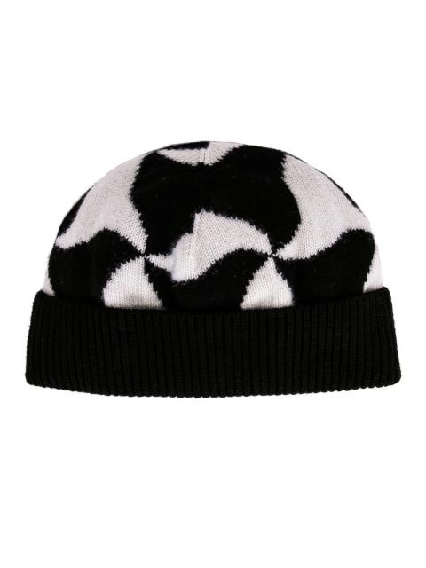 Bottega Veneta Wavy Triangle Wool Beanie
