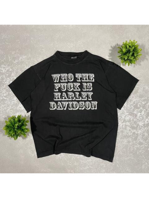 Other Designers Vintage 90s Harley Davidson Big Logo Humor T-Shirt Tee