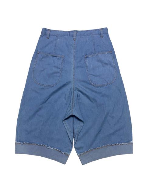 Other Designers Japanese Brand FRAPBOIS Denim Baggy Wide Cropped Pants