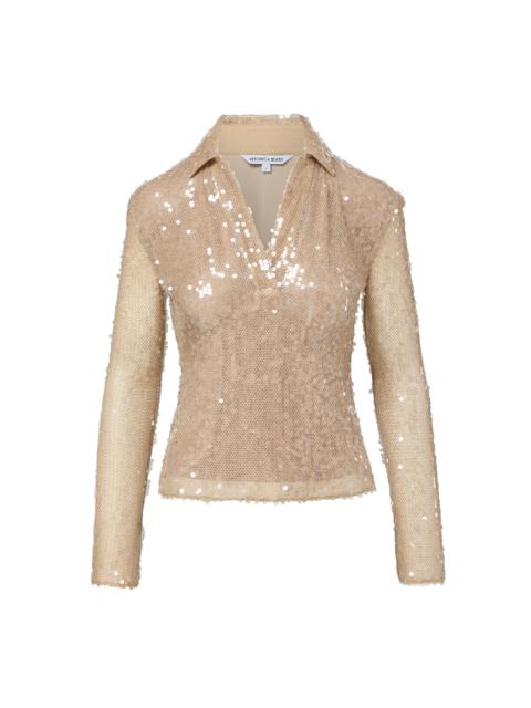 VERONICA BEARD MERYL SEQUIN BLOUSE