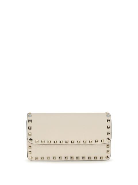 Valentino Valentino Garavani Rockstud Chain Wallet Light Ivory