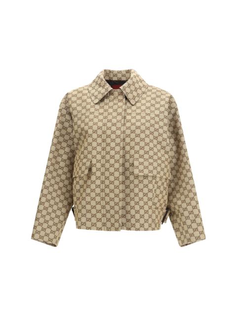 GUCCI Gucci Women Gg Canvas Bomber Jacket