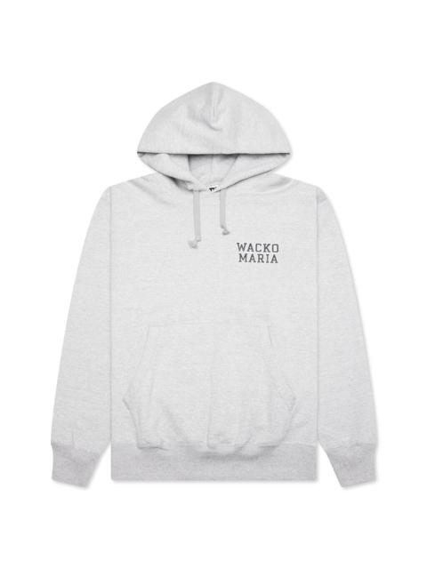 WACKO MARIA HEAVYWEIGHT PULLOVER HOODED SWEATSHIRT TYPE 2 - GRAY