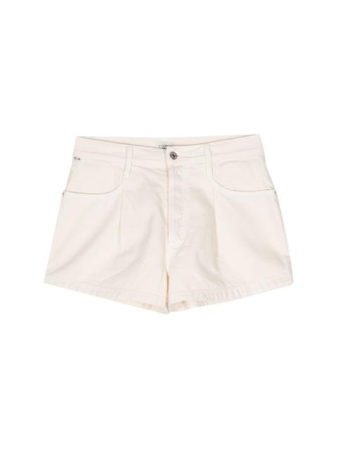 Franca wide-leg denim shorts