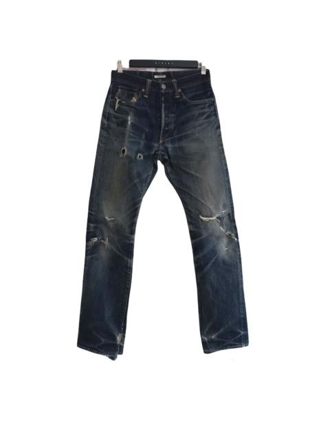 Other Designers Eternal Honeycomb Distressed Denim Selvedge Jeans