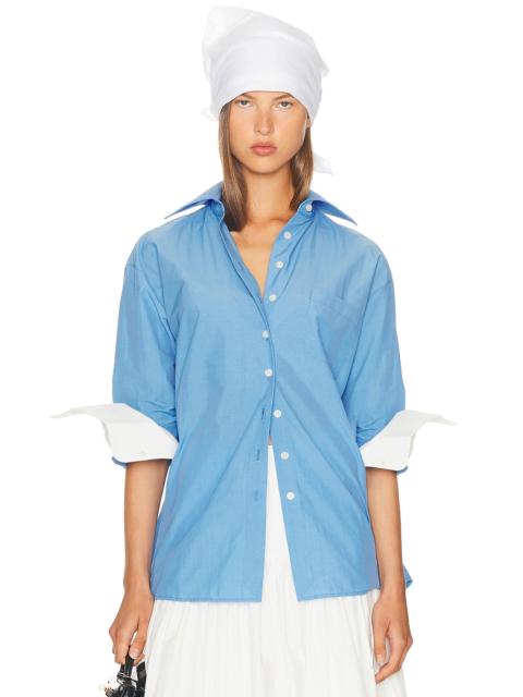 HELSA Classic Oversized Shirt in Tech Poplin