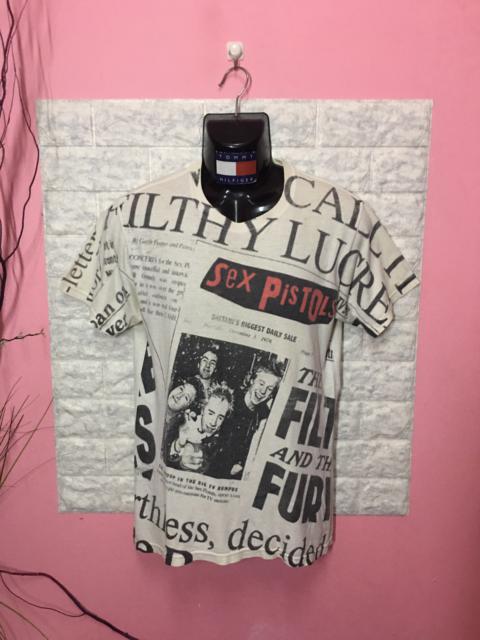 Other Designers Vintage - Vintage Shirt Band Sex Pistol Magazine Full Prints