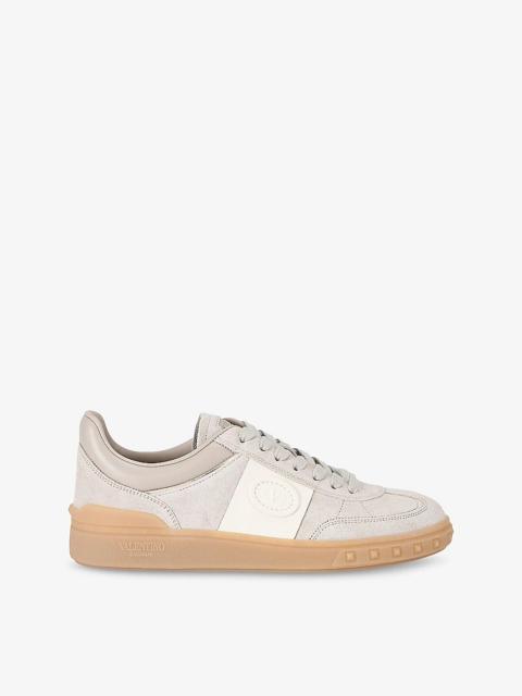 Valentino Upvillage Branded Leather Low-Top Trainers