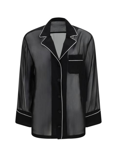 Dolce & Gabbana Dolce & Gabbana Chiffon Shirt Black Women