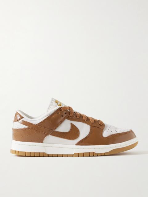 Nike Dunk Low Lx Nbhd Smooth And Textured-leather Sneakers