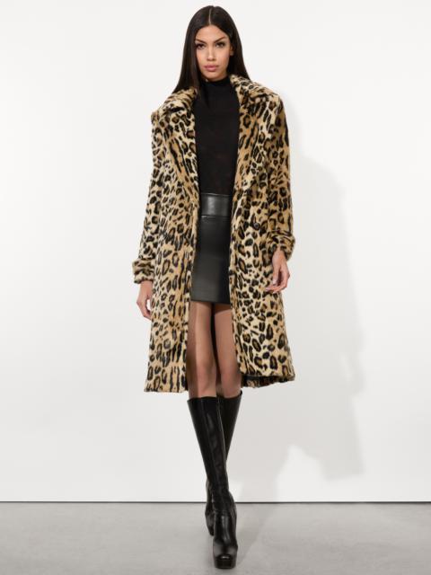 Alice + Olivia NICHOLAS OVERSIZED DOUBLE BREASTED FAUX FUR COAT