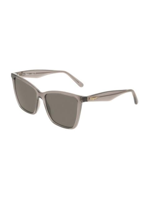FERRAGAMO Ferragamo Grey Butterfly Ladies Sunglasses SF3017 057 54