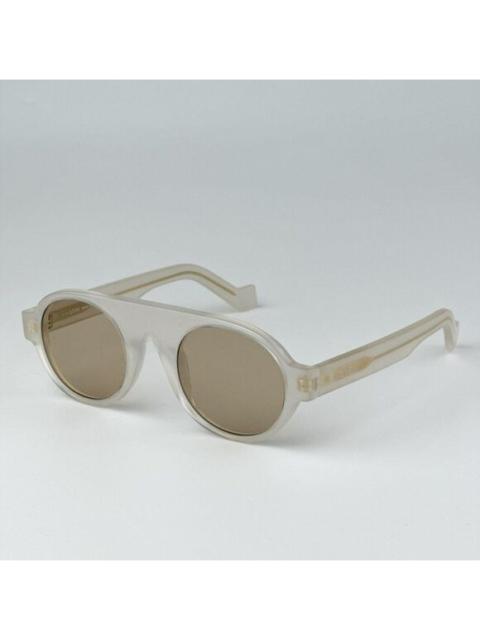 Loewe NEW Loewe LW40020I 21E Clear White Gold Brown Round Unisex Sunglasses LW 40020I