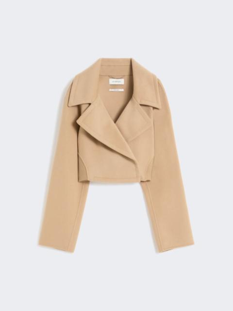 Sportmax Short pure wool outerwear - caramel