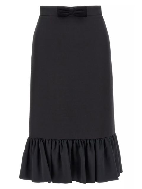 Valentino Garavani Women Valentino Garavani Crepe Couture Skirt