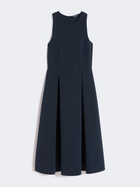 'S Max Mara Long flared scuba jersey dress - ULTRAMARINE