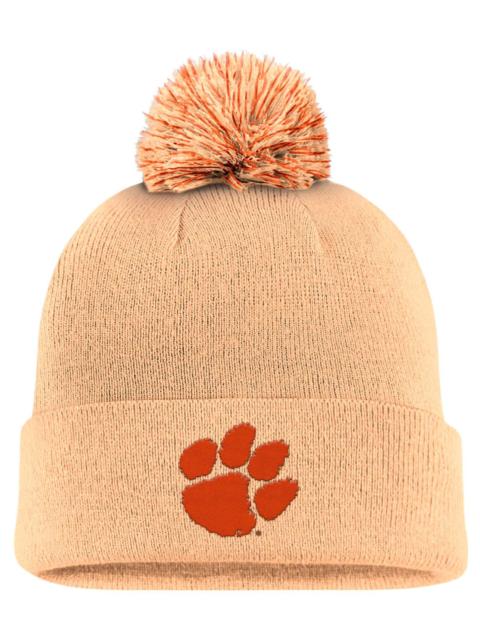 Nike Nike Adult Clemson Tigers Orange Chalk Peak Campus Sideline Knit Beanie