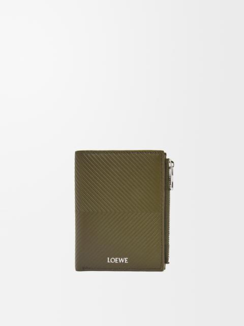 Loewe Slim compact walllet in textured classic calfskin