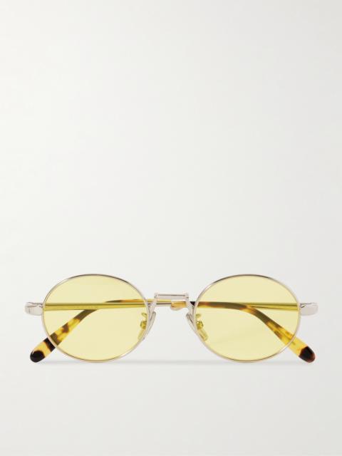 Loewe Round-frame Silver-tone Sunglasses