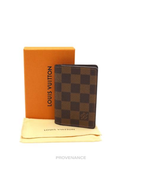 Louis Vuitton Louis Vuitton Pocket Organizer Card Wallet - Damier Ebene