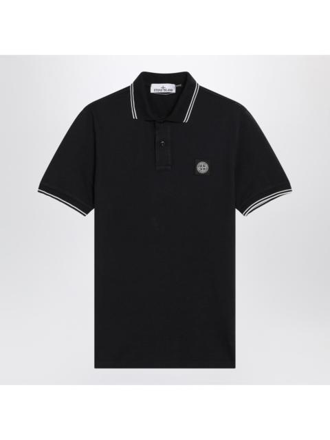 Stone Island Stone Island Blue Polo Shirt With Compass Patch Men