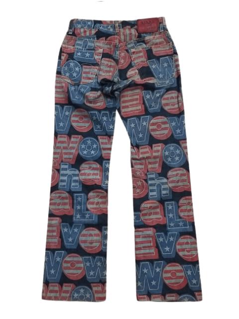 Hysteric Glamour RARE🔥VINTAGE HYSTERIC GLAMOUR KINKY FULL PRINT FLARE JEANS