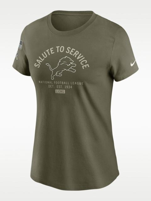 Nike Detroit Lions Salute to Service Sideline Women's Nike NFL T-Shirt