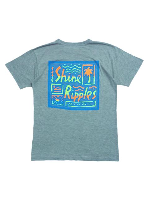 Other Designers Vintage - RARE! VTG 90s SHINE RIPPLES MIAMI SURF TEE