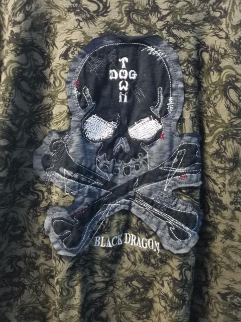 Other Designers Skulls - Dog Town Black Dragon Skull OverPrint Long Sleeve Tee