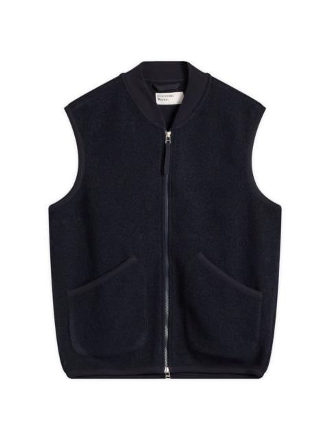 Universal Works Universal Works Wool Fleece Zip Waistcoat