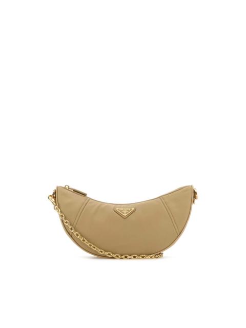 Prada Beige Re-Nylon Prada Demi-Lune Shoulder Bag