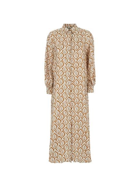 Max Mara Max Mara Women Printed Silk Maxi Dress