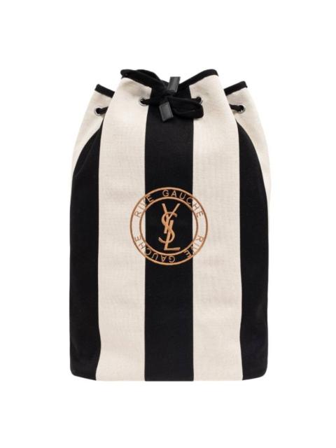 SAINT LAURENT Saint Laurent Rive Gauche Canvas Backpack