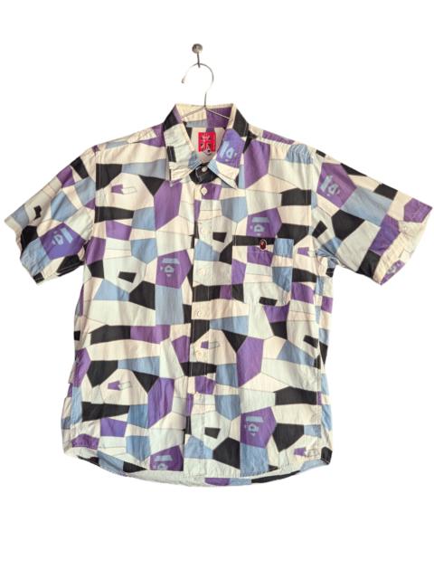 A BATHING APE® Patchwork Button Up S/S Shirt A Bathing Ape
