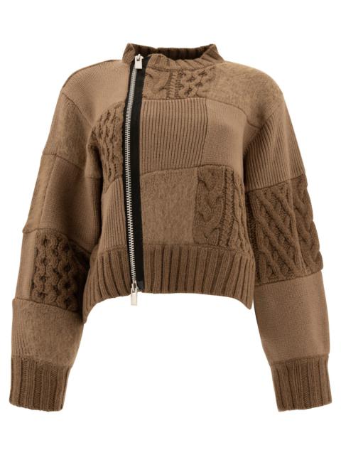 sacai Sacai Patchwork Cardigan