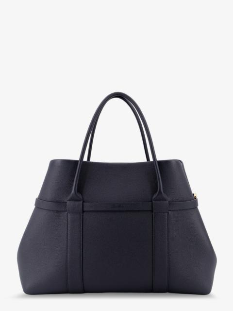 Loro Piana Ghiera Shopper Large Leather Shopping Bag