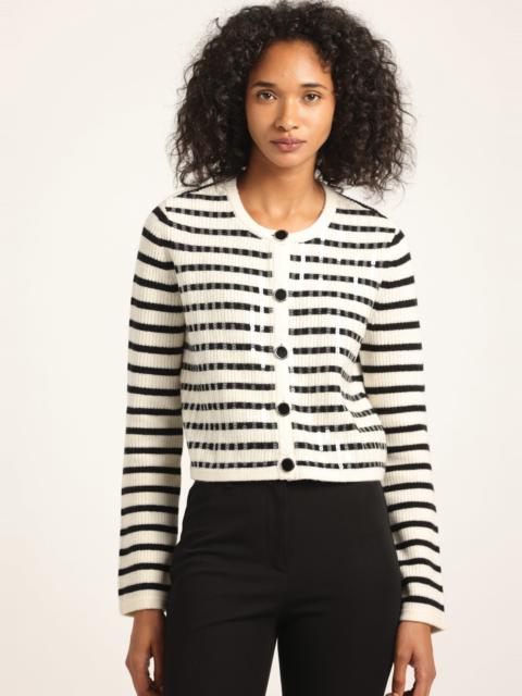 DEREK LAM 10 CROSBY NEBULA SEQUIN CARDIGAN